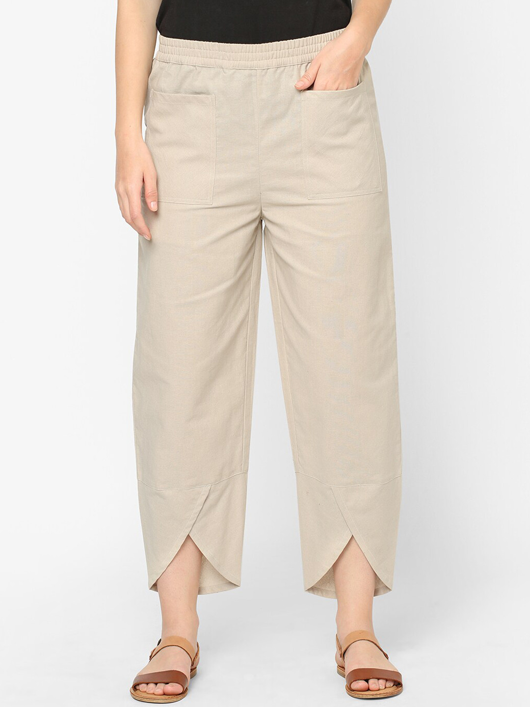 

Mystere Paris Women Off-White Solid Lounge Pants