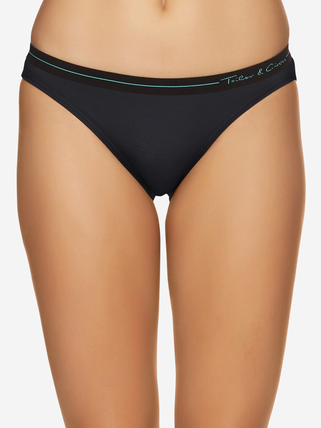 

Tailor & Circus Women Black Solid Modal Bikini Briefs BK_1PK_ON