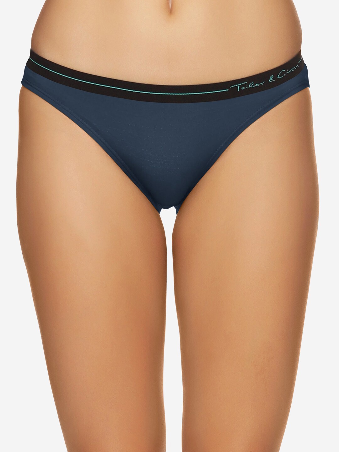 

Tailor & Circus Women Blue Solid Bikini Briefs BK_1PK_BC