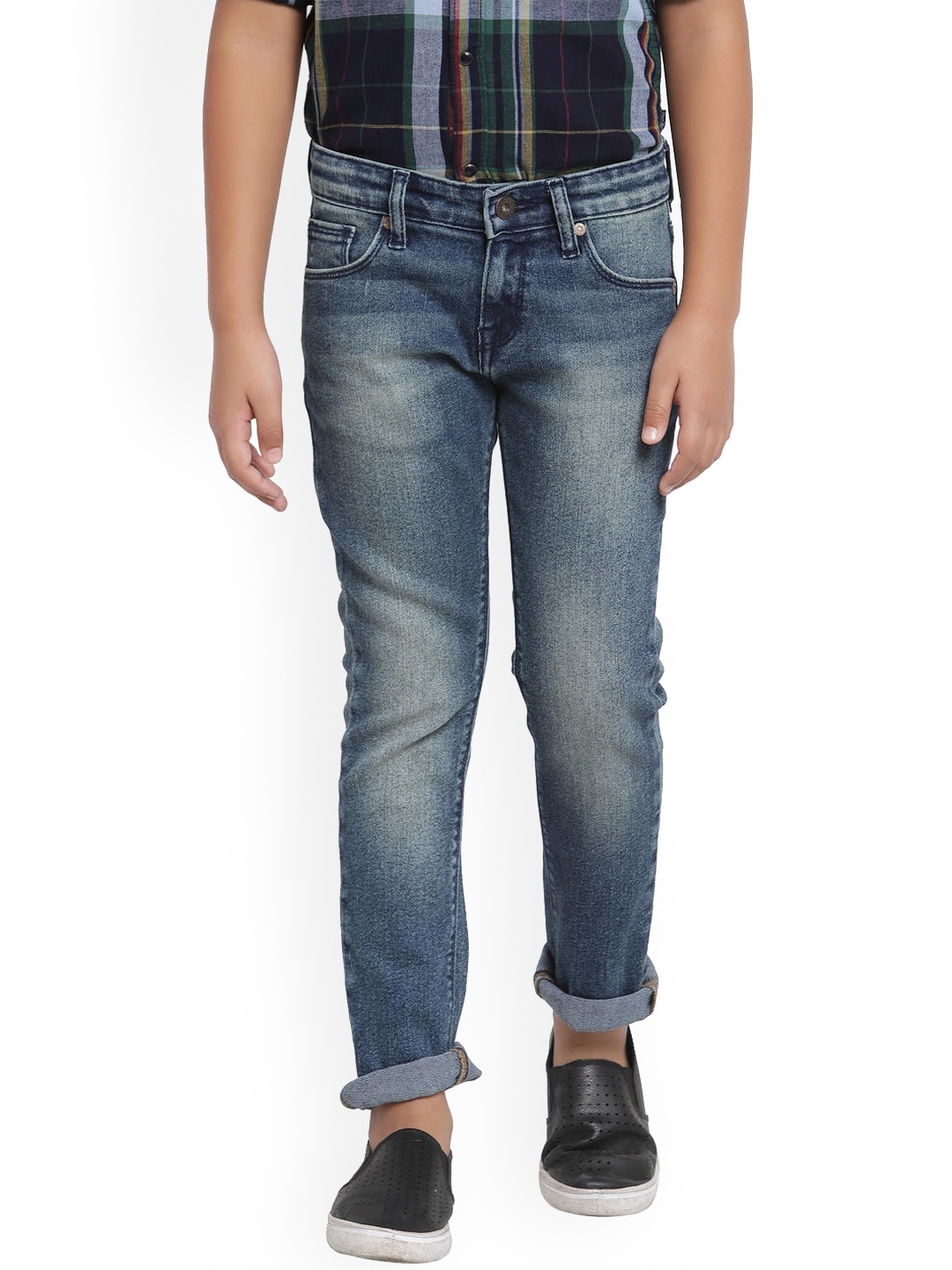 

Pepe Jeans Teen Boys Blue Slim Fit Heavy Fade Jeans