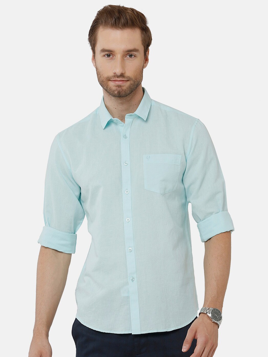 

Classic Polo Men Green Classic Cotton Casual Shirt