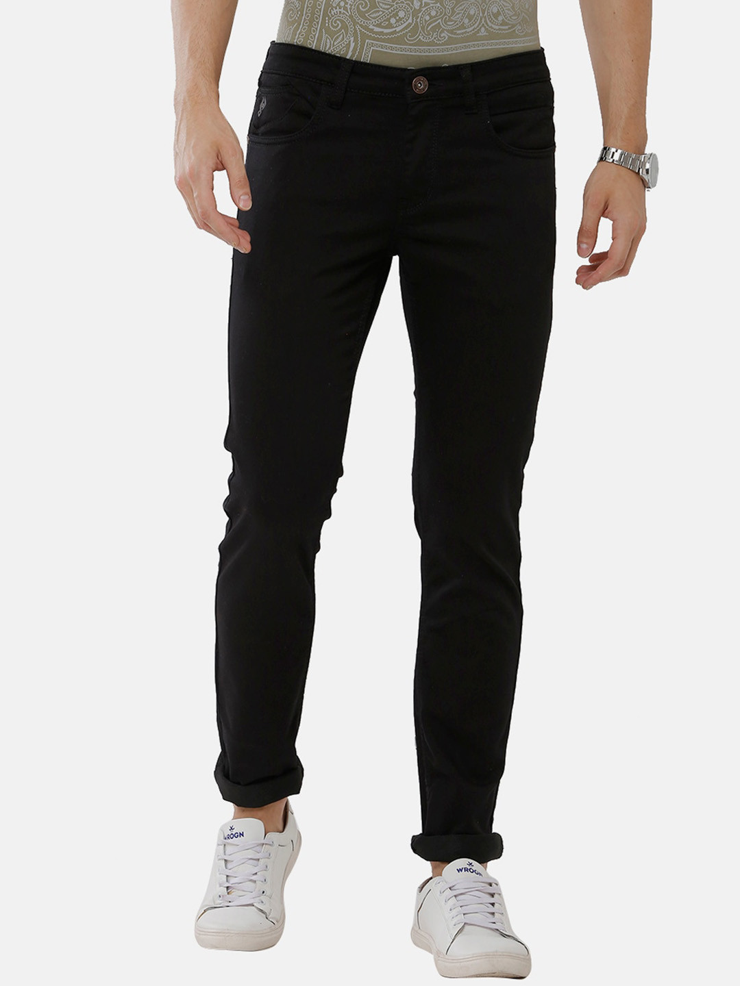 

Classic Polo Men Black Slim Fit Cotton Jeans