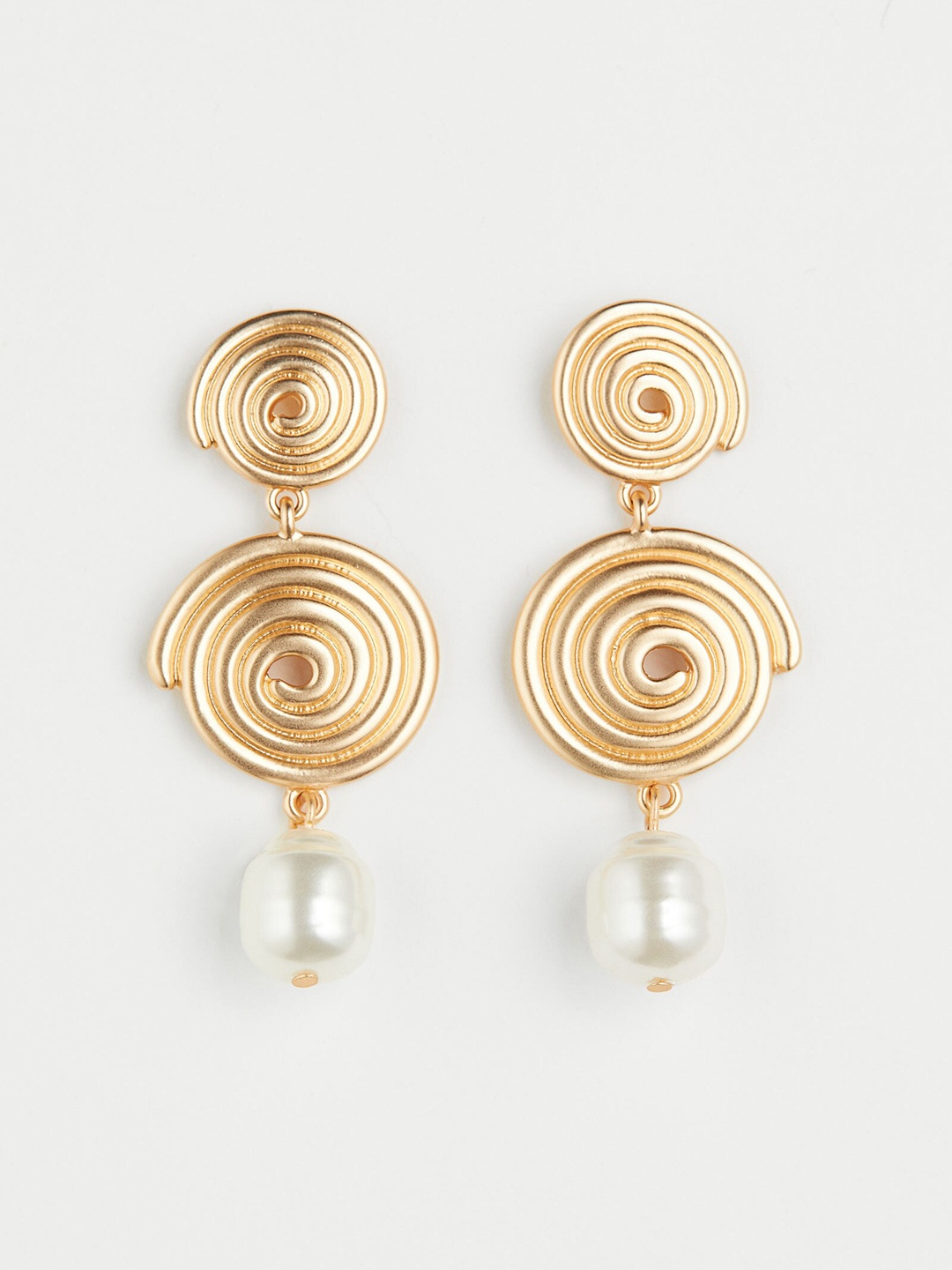 

H&M Gold Plated Drop Large Earrings