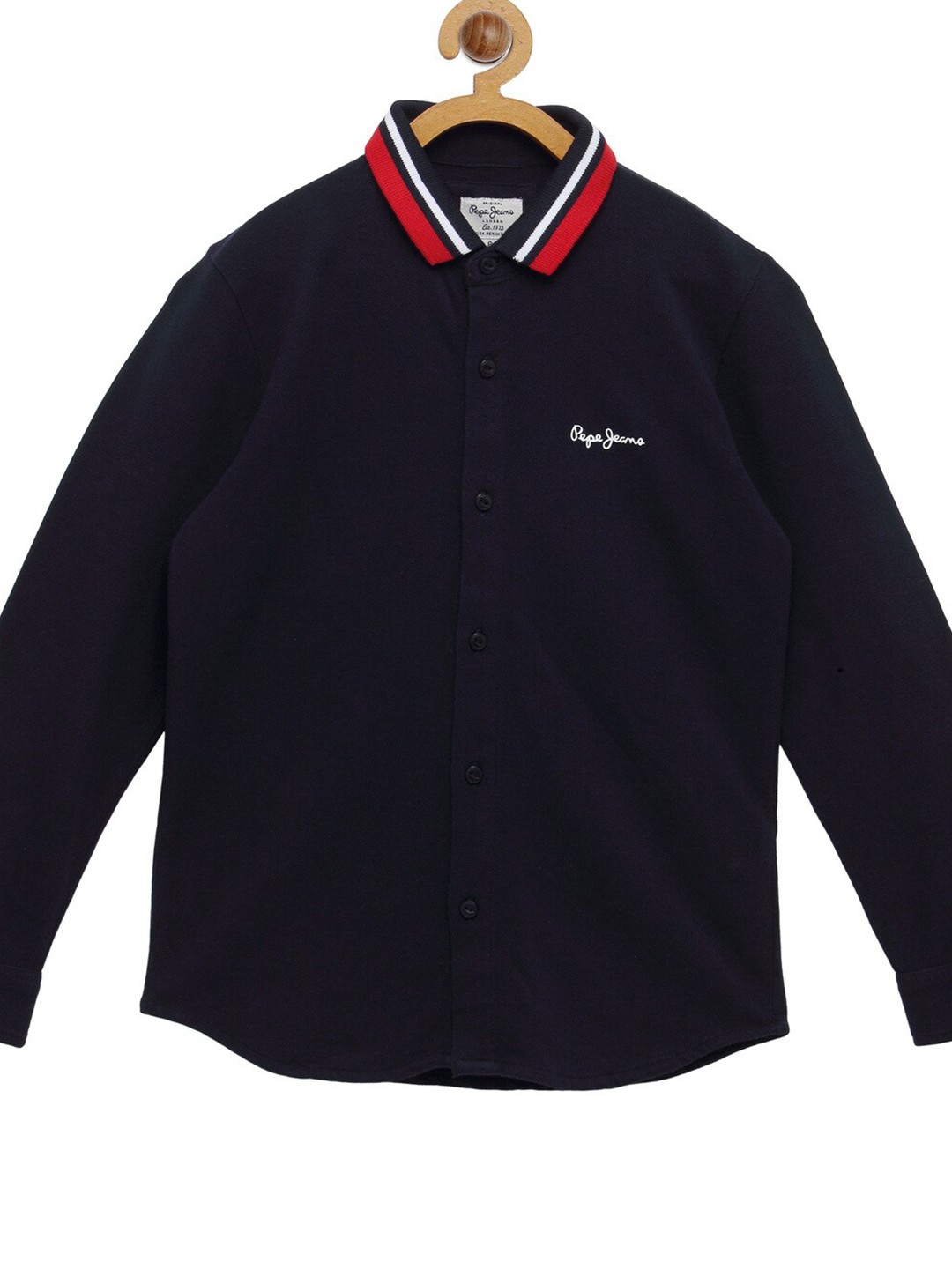 

Pepe Jeans Boys Navy Blue Cotton Casual Shirt