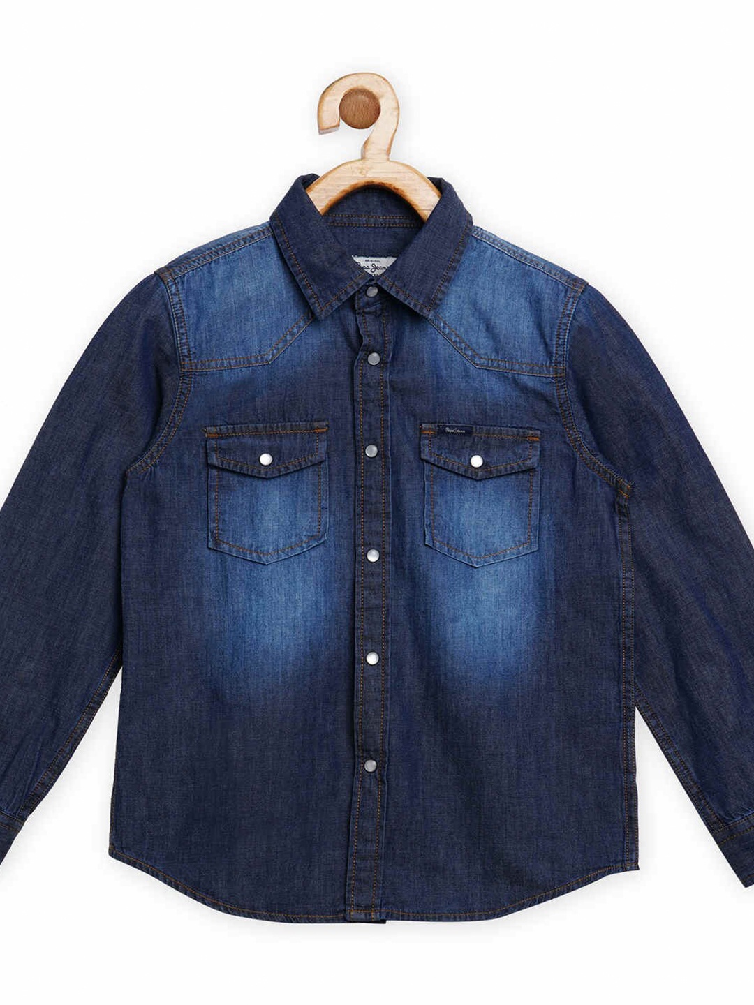 

Pepe Jeans Boys Blue Faded Casual Shirt