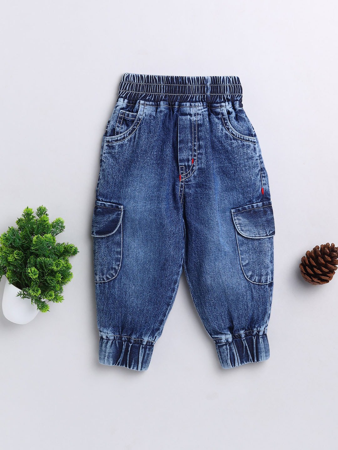 

JBN Creation Unisex Kids Blue Smart Joggers Trousers