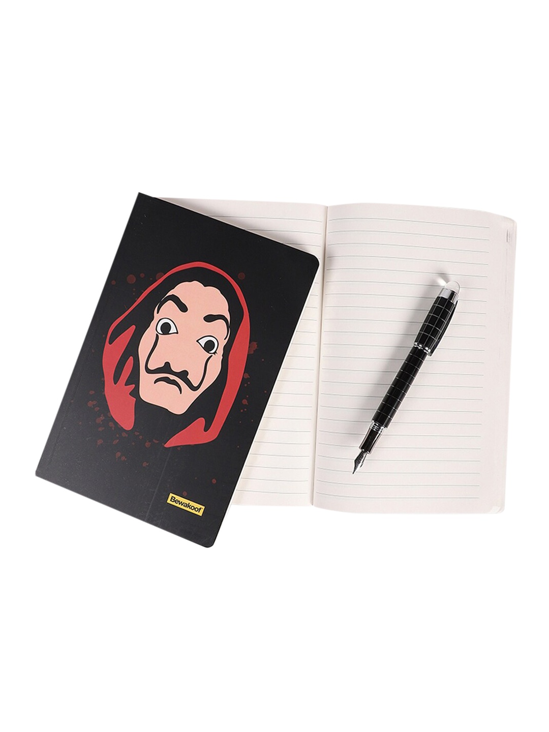 

Bewakoof Black & Red Dali Bella Ciao Printed Notebook