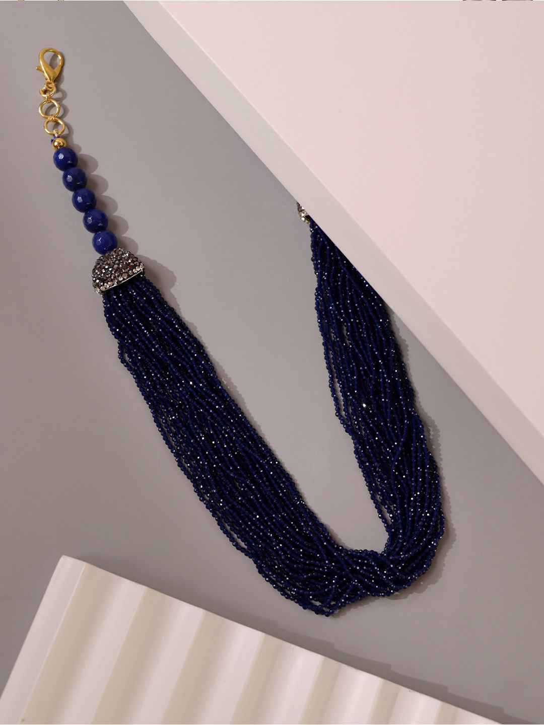 

CURIO COTTAGE Navy Blue Necklace