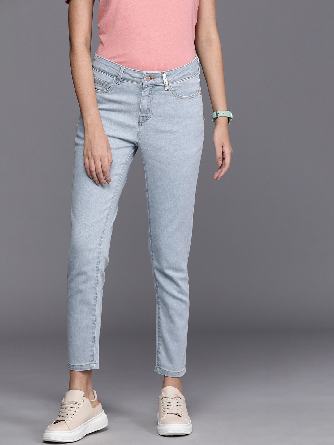 

Allen Solly Woman Women Blue Kelly Skinny Fit Light Fade Stretchable Jeans