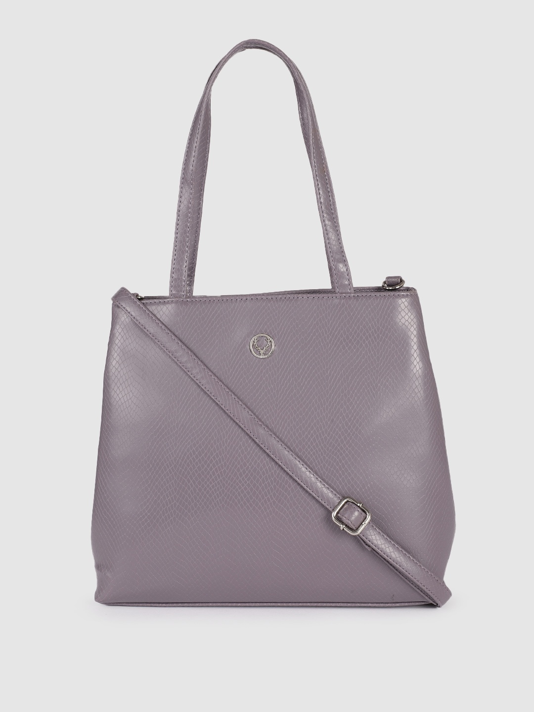 

Allen Solly Grey Textured Shoulder Bag