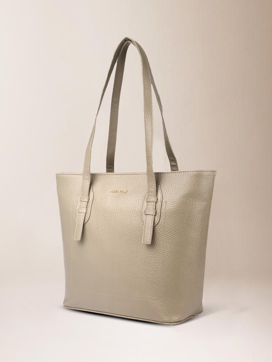 

Allen Solly Grey PU Structured Shoulder Bag