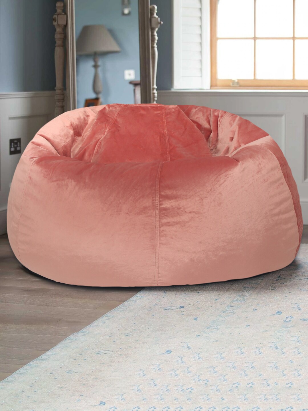 

eyda Pink Velvet Bean Bag Cover