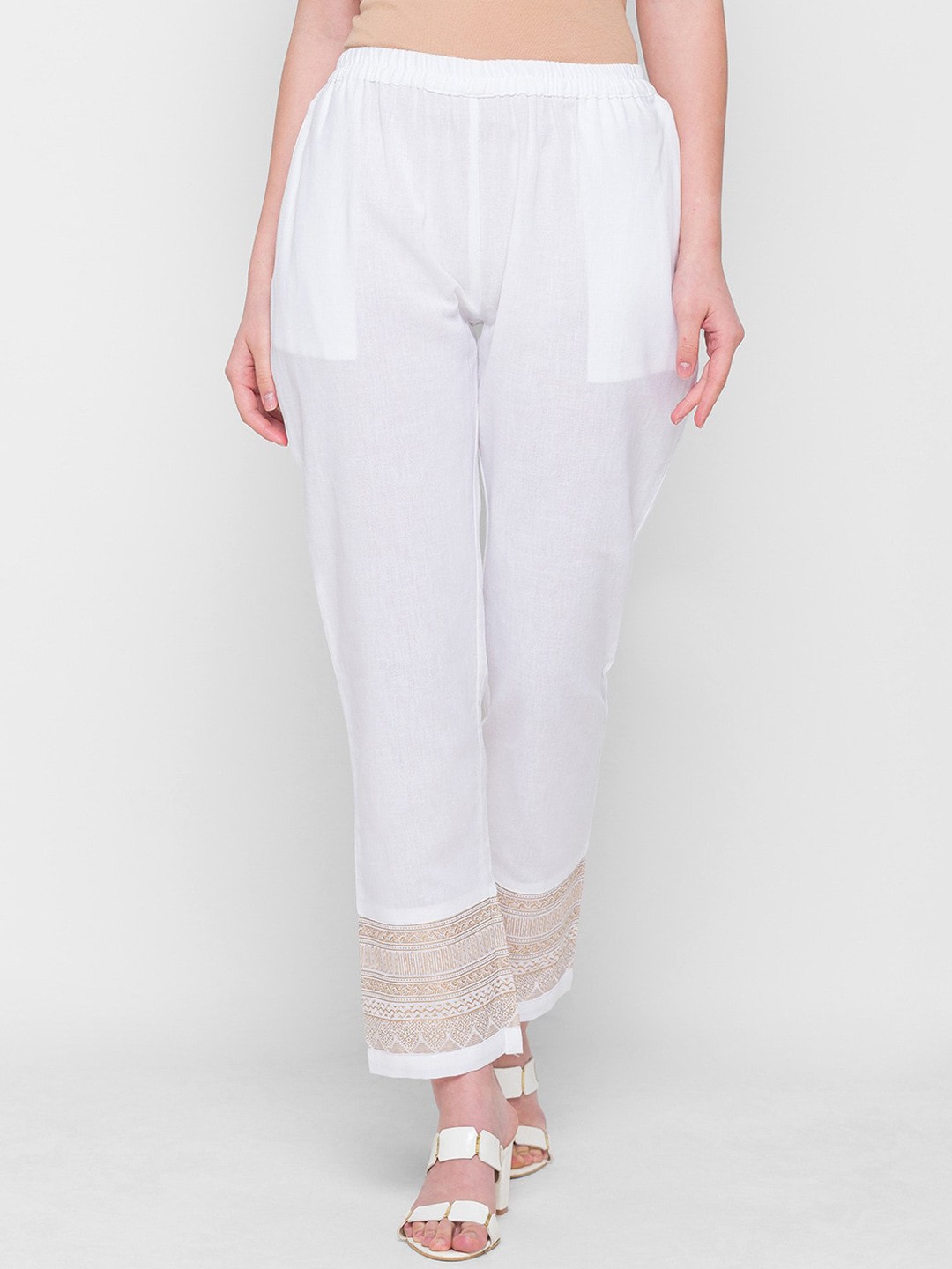 

ZOLA Women Gold-Toned Trousers