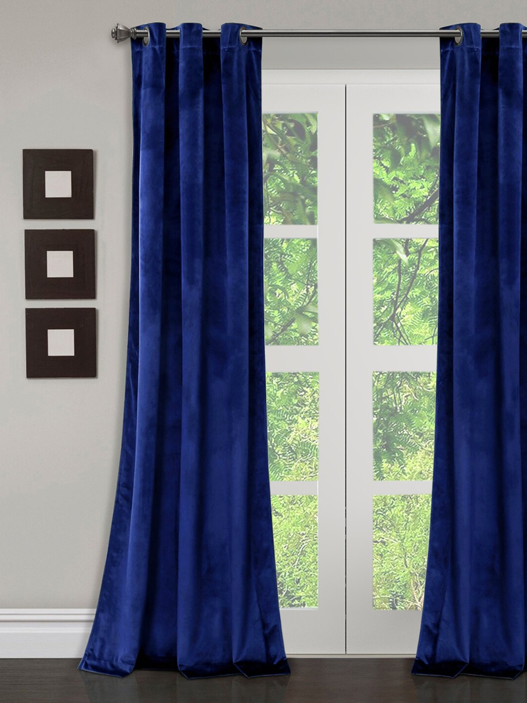 

eyda Blue Room Darkening Door Curtain