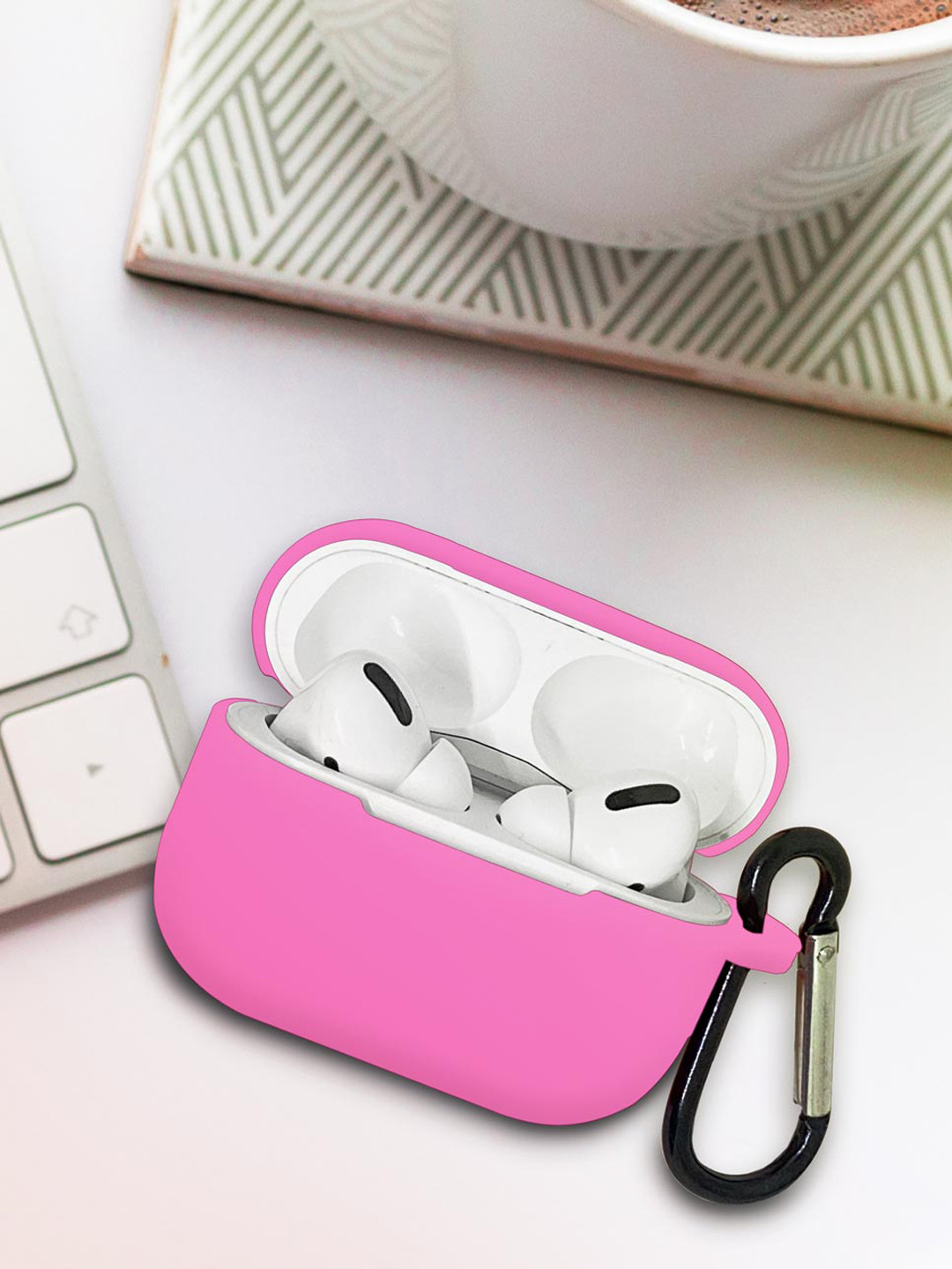 

macmerise Fuschia Pink Solid AirPods Pro Earbuds Case, Fuchsia
