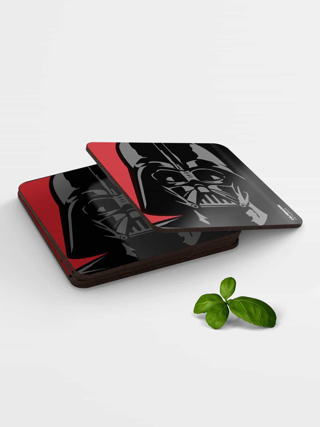 

macmerise Set of 6 Black & Red Vader Printed MDF Coaster