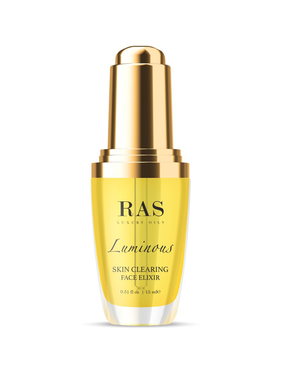 

RAS LUXURY OILS Luminous Skin Clearing Face Elixir - 15ml, Yellow