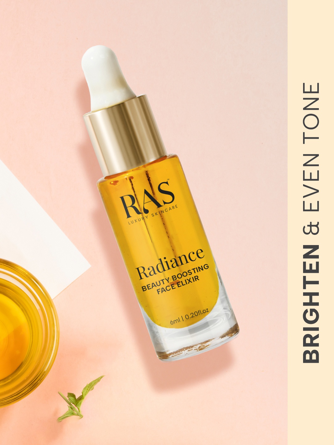 

RAS LUXURY OILS Radiance Beauty-Boosting Day Face Elixir - 6ml, Yellow