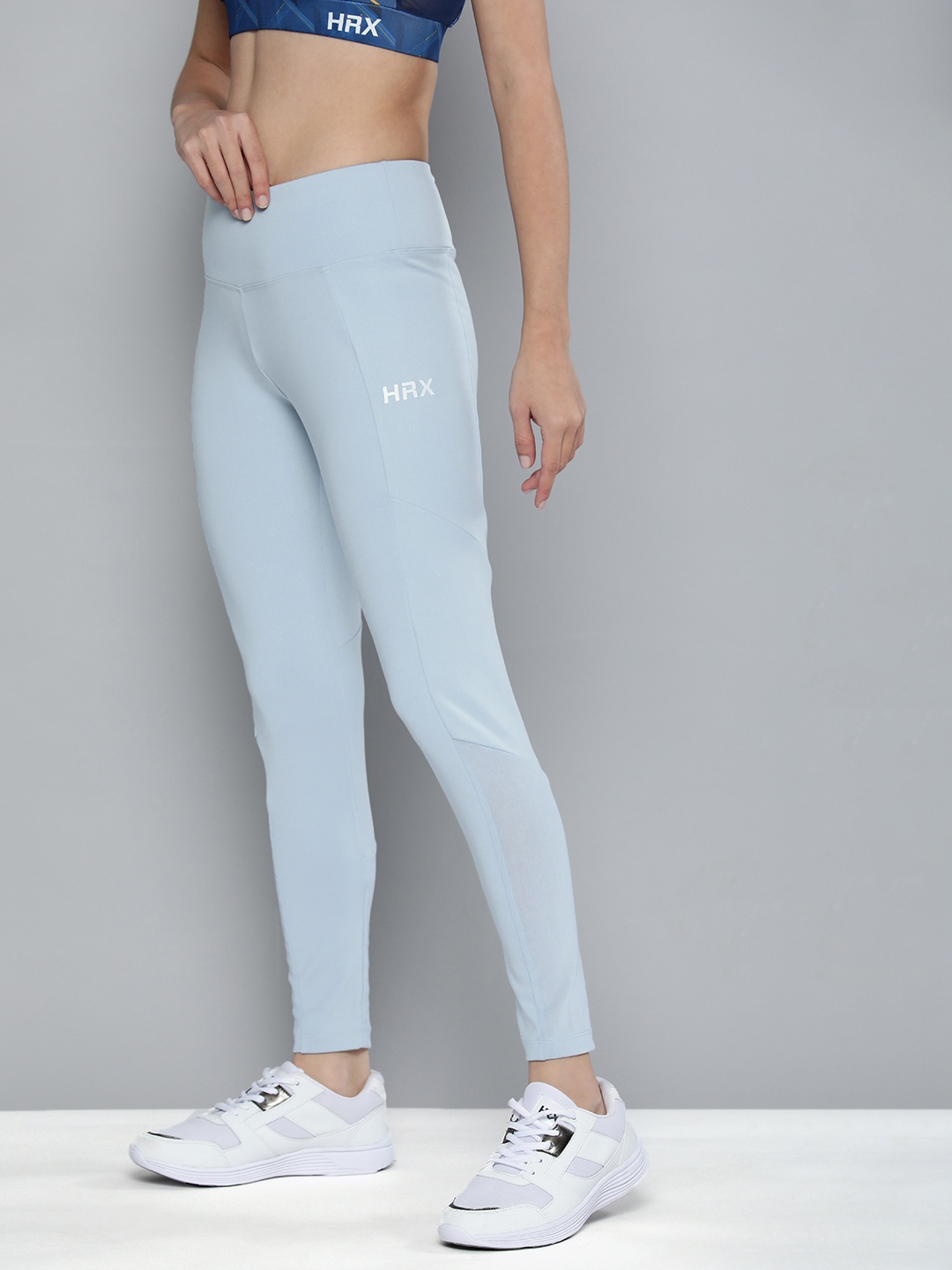 

HRX By Hrithik Roshan Women Blue Running Rapid-Dry Technology Tights