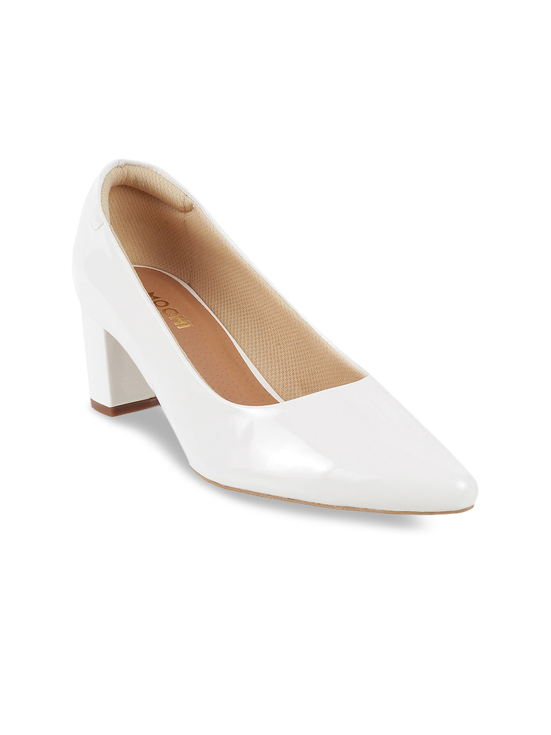 

Mochi White Block Pumps