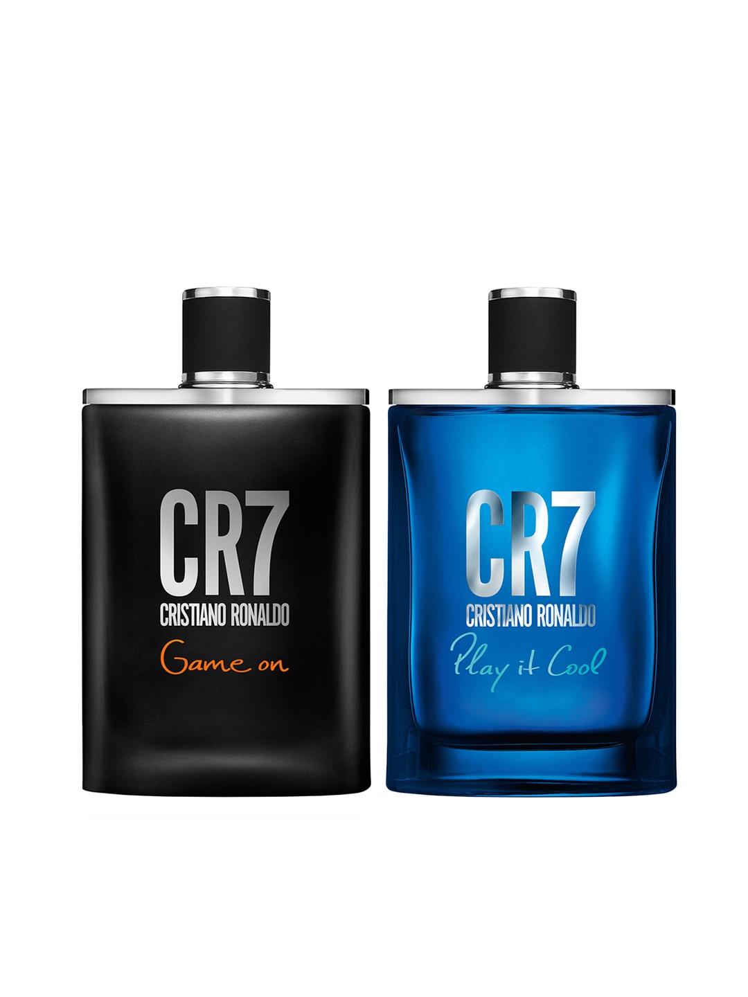 

CRISTIANO RONALDO Men CR7 Set of 2 Eau De Toilette 100 ml each, Black
