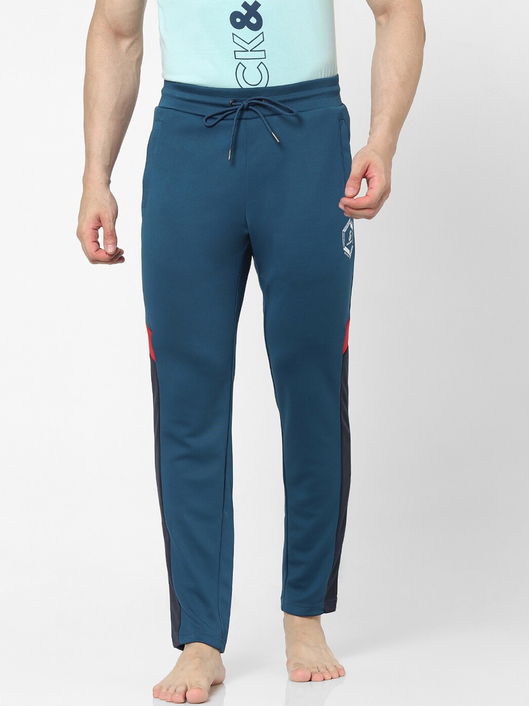 

Jack & Jones Blue Solid Lounge Pants