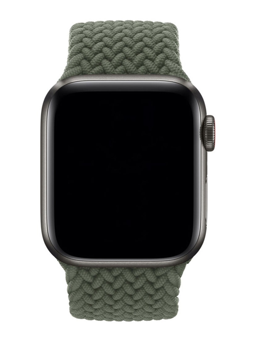 

macmerise Olive-Green Braided Apple Watch Strap
