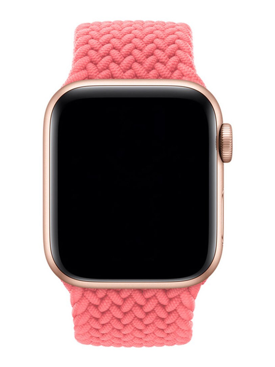 

macmerise Pink Woven Nylon Single-Piece Apple Watch Strap