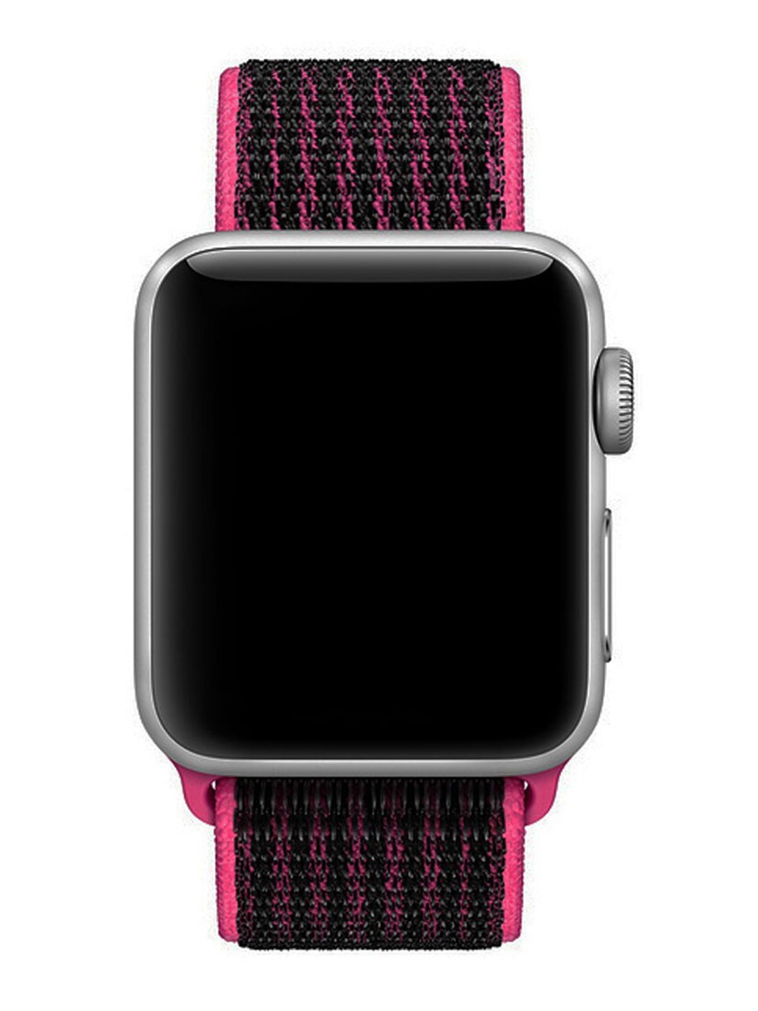 

macmerise Black & Pink Woven Apple Watch Strap