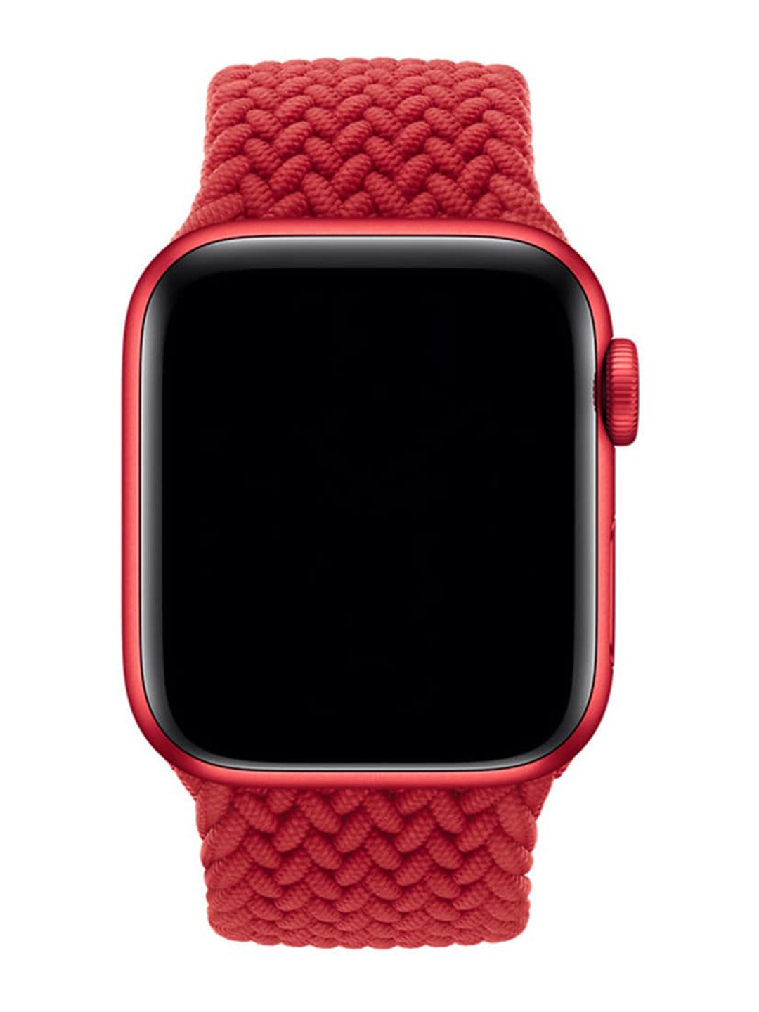 

macmerise Red Braided Nylon Single Piece Apple Watch Strap, Multi