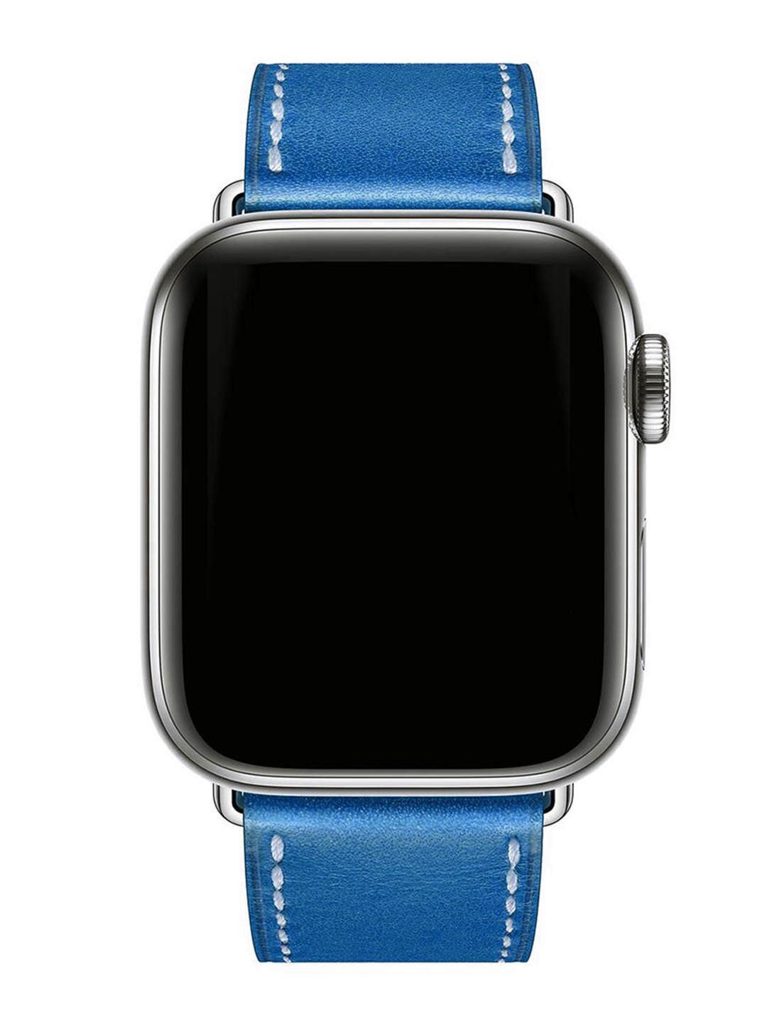 

macmerise Blue Solid Leather Single-Piece Apple Watch Straps