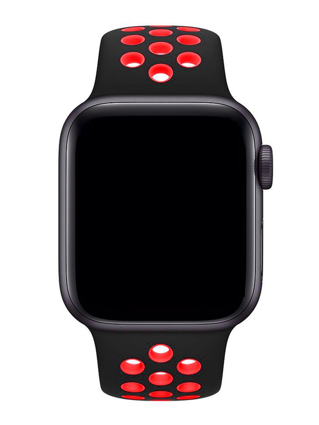 

macmerise Black & Red Single-Piece Apple Watch Strap