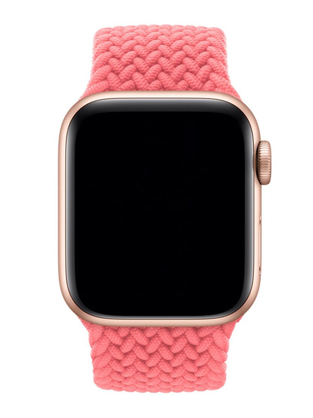 

macmerise Pink Solid Braided Nylon Apple Watch Straps