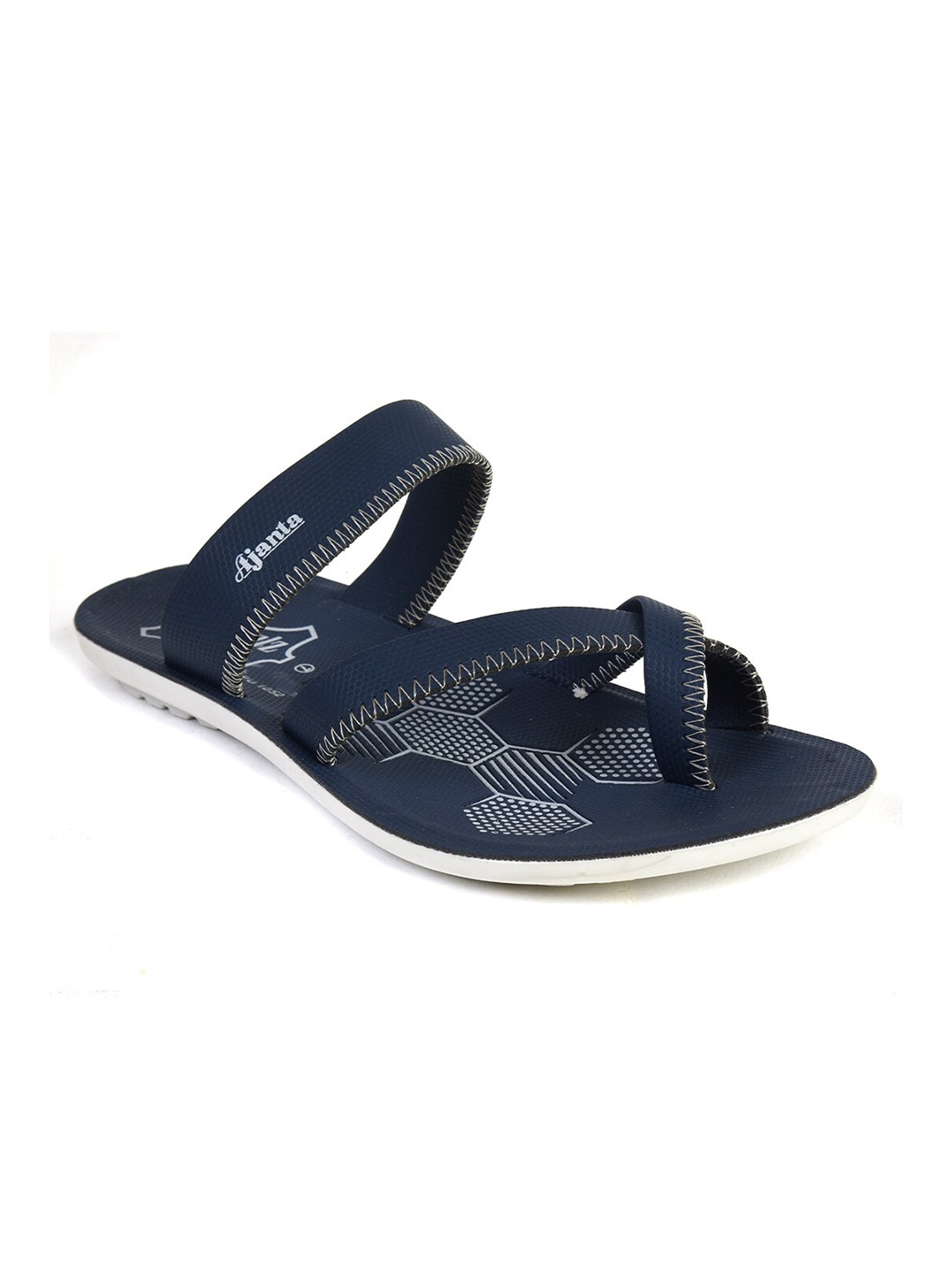 

Ajanta Men Blue & White Comfort Sandals