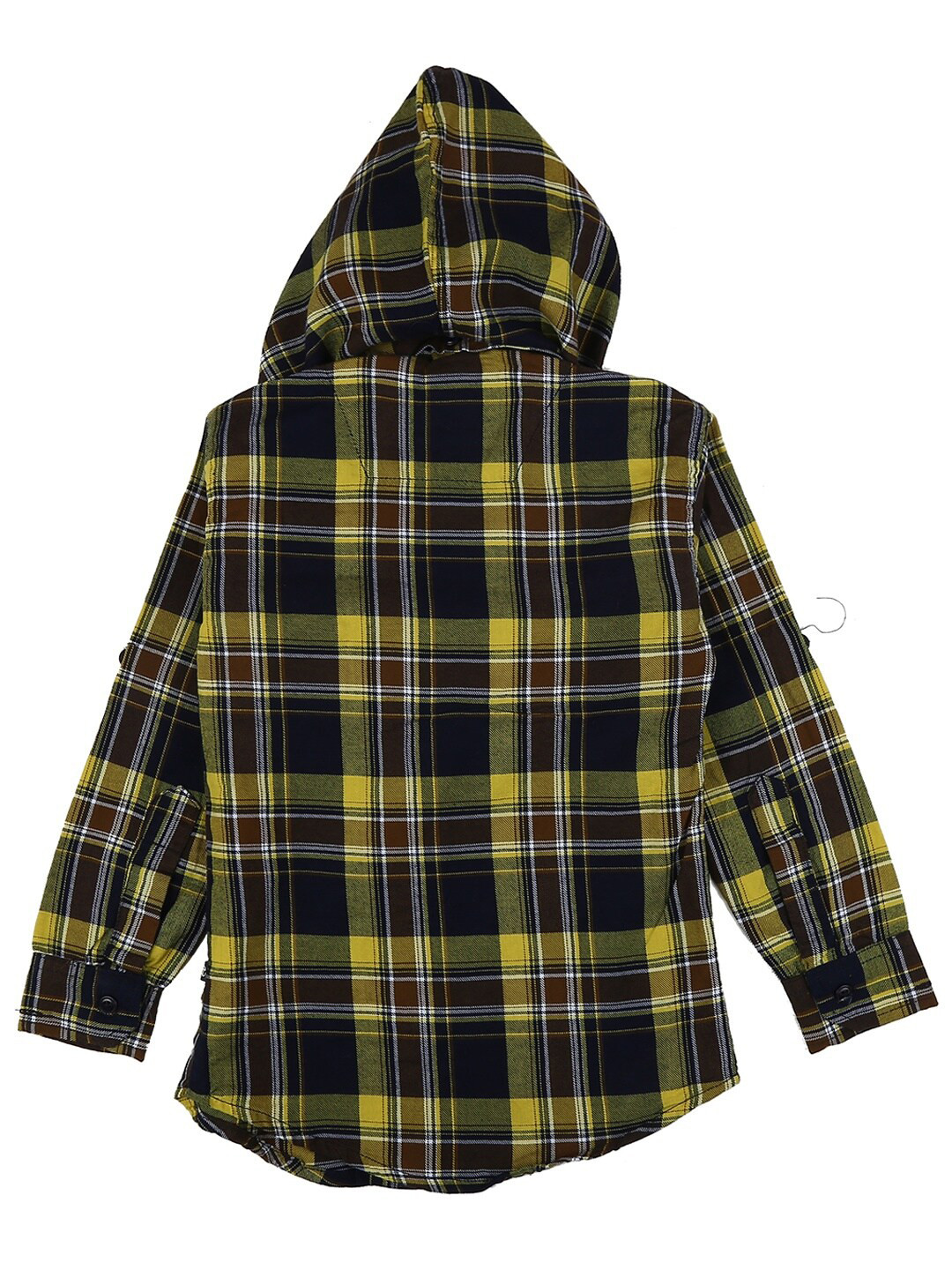 

V-Mart Boys Mustard & Black Tartan Checked Casual Shirt