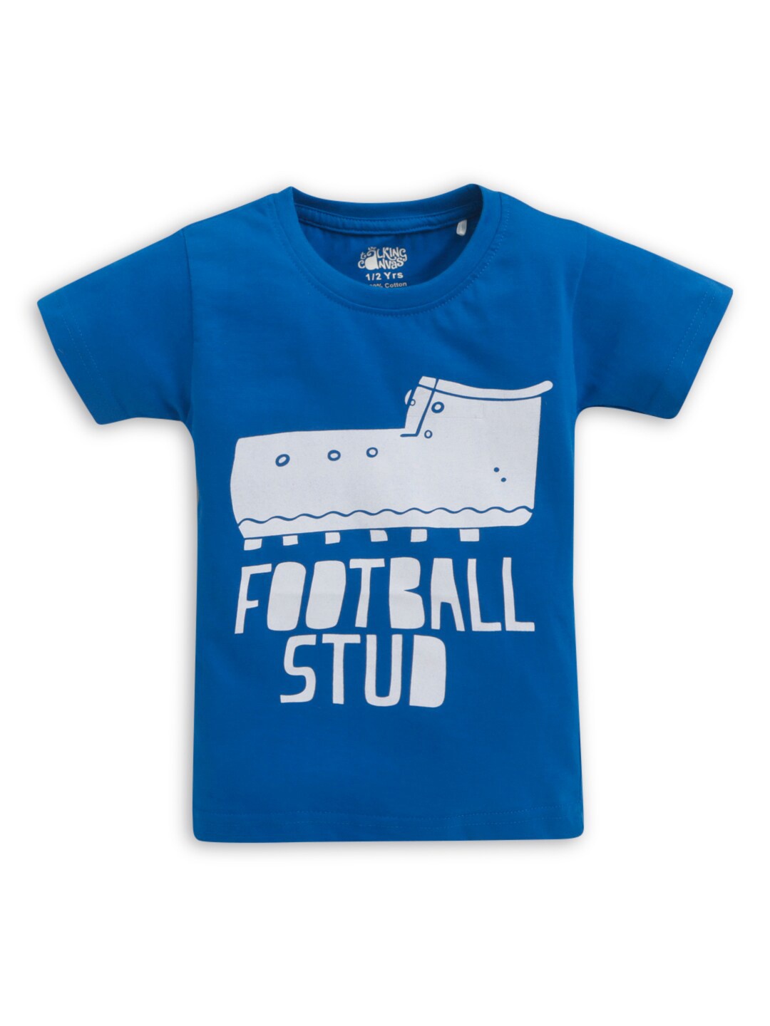 

Hopscotch Boys Blue Printed T-shirt