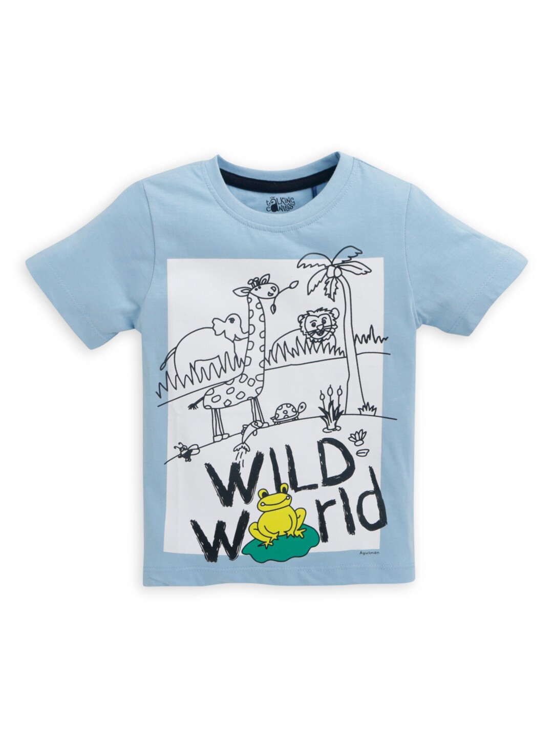 

Hopscotch Boys Blue Printed T-shirt