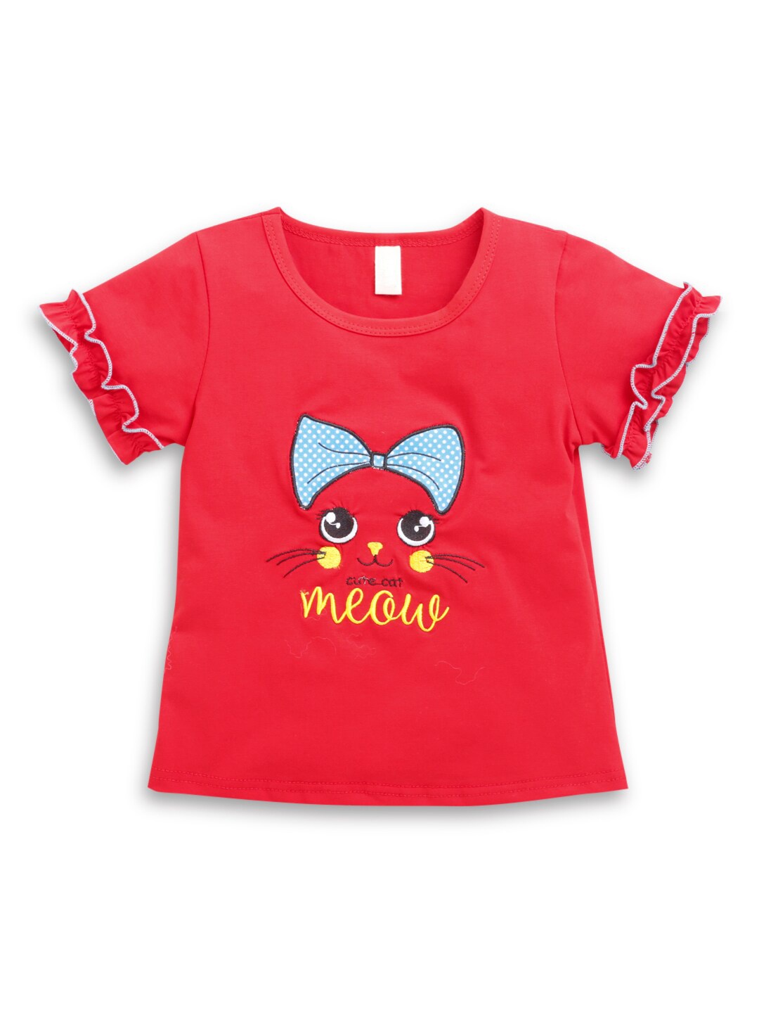 

Hopscotch Girls Red Printed T-shirt