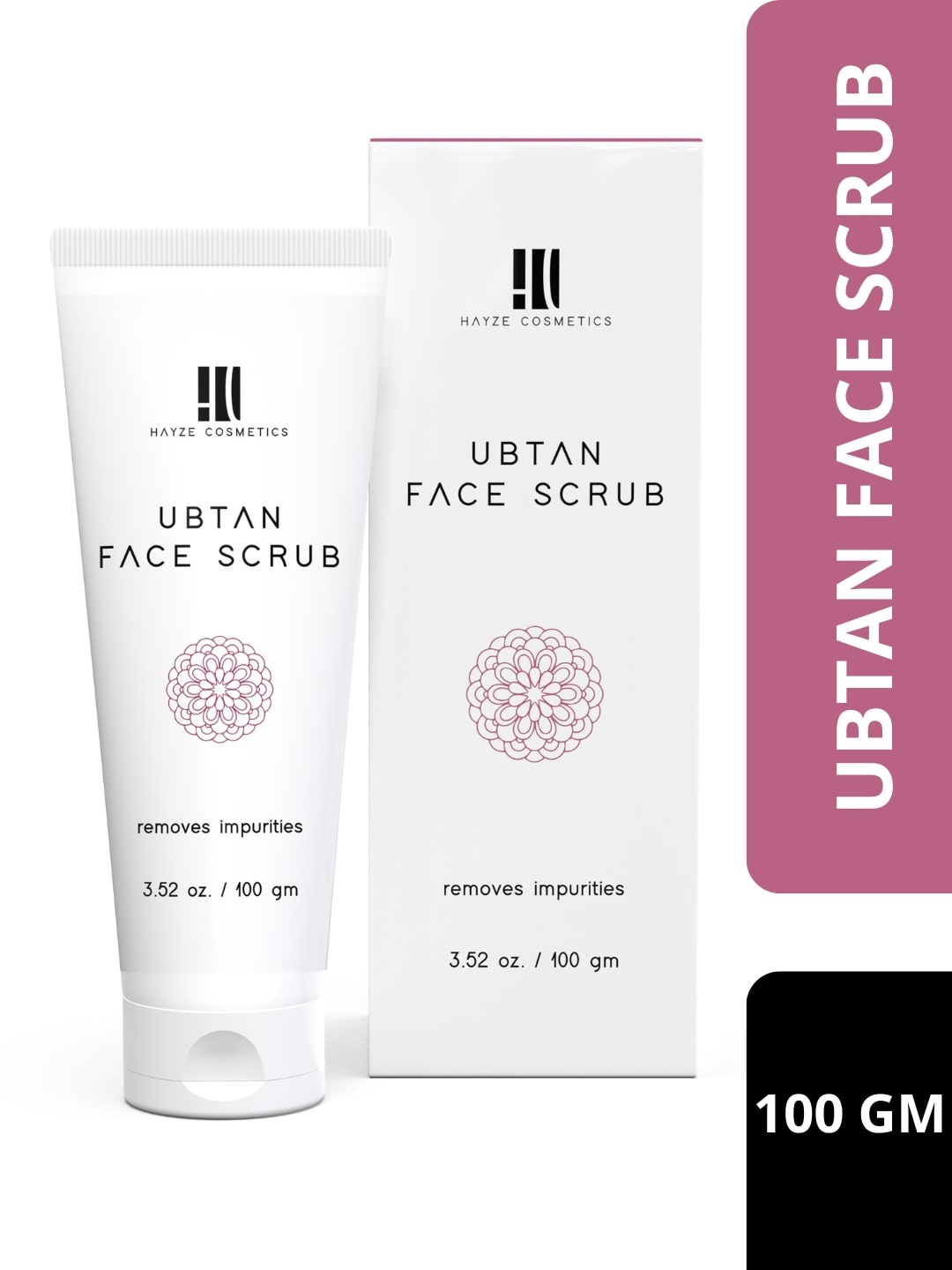 

HAYZE COSMETICS Ubtan Face Scrub - Removes Impurities - 100ml, White