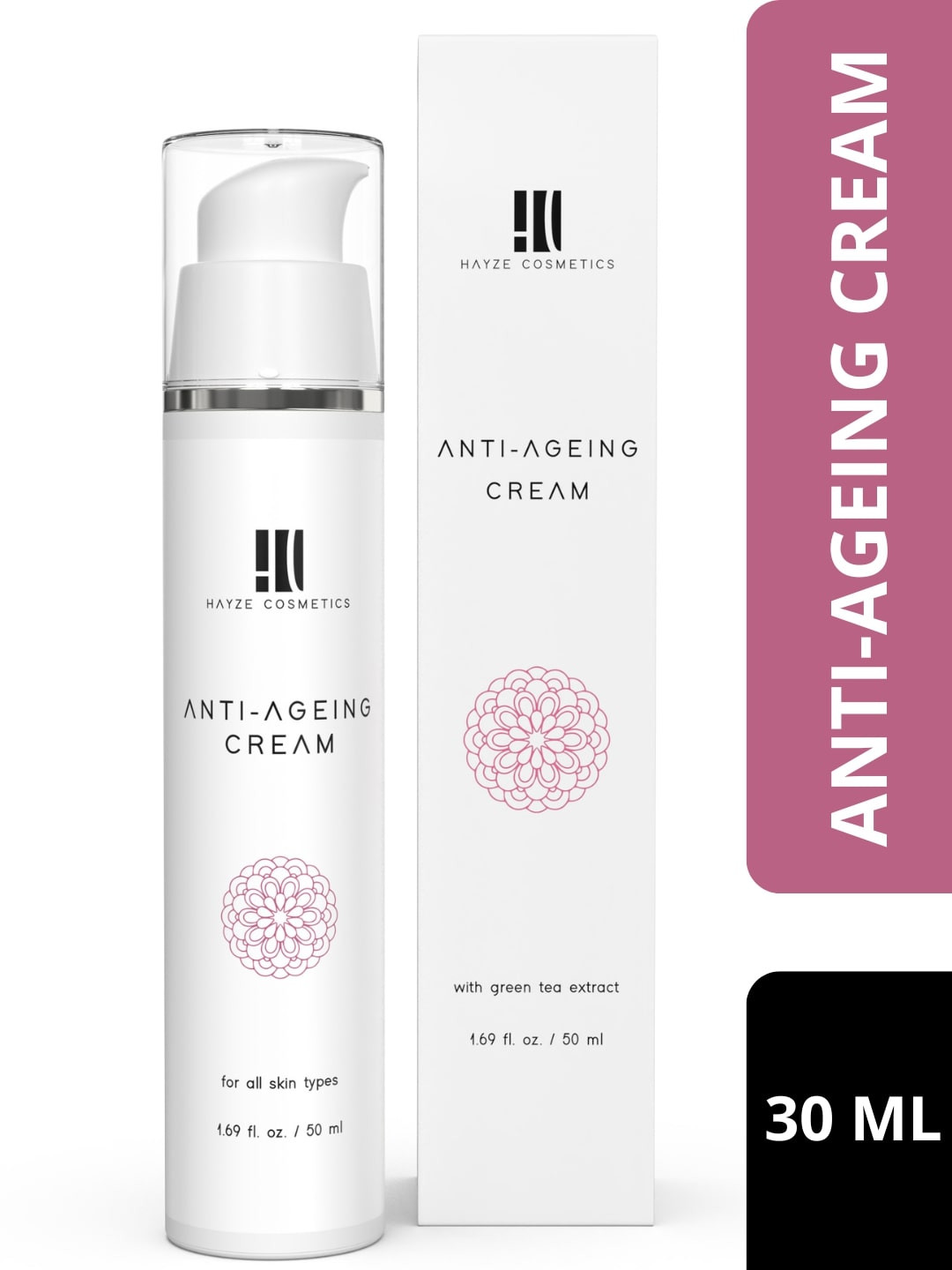 

HAYZE COSMETICS Anti-Ageing Cream for All Skin Types - 50ml, White