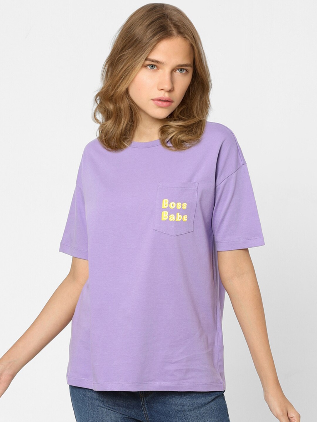 

ONLY Women Violet T-shirt
