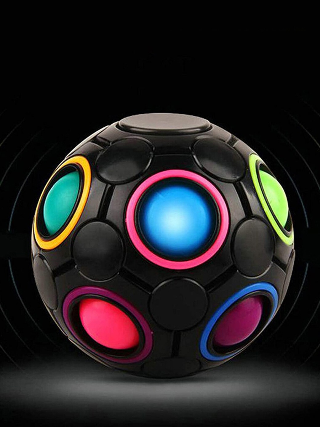 

WEMBLEY Kids Multi-Coloured Magic Ball, Black
