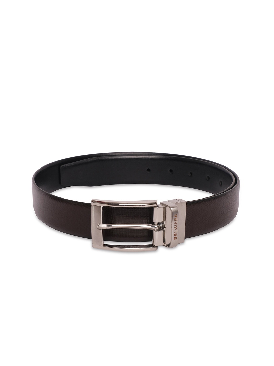 

Belwaba Men Black Leather Belt