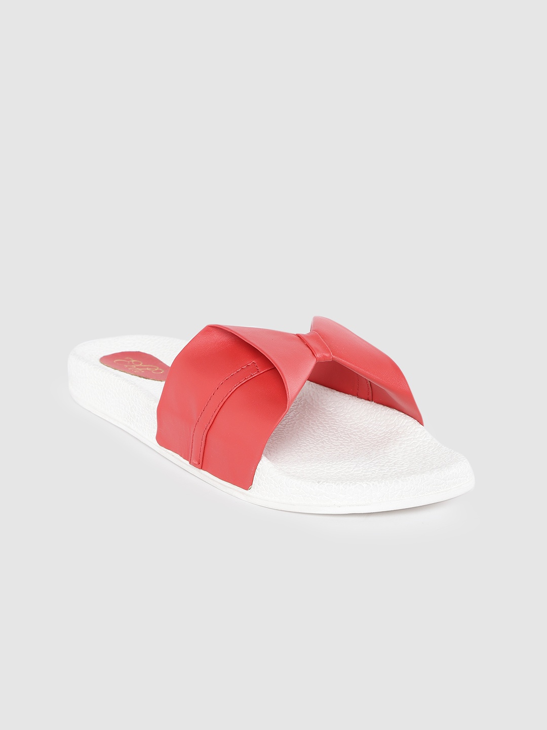 

Ekta Women Red Open Toe Flats with Bows