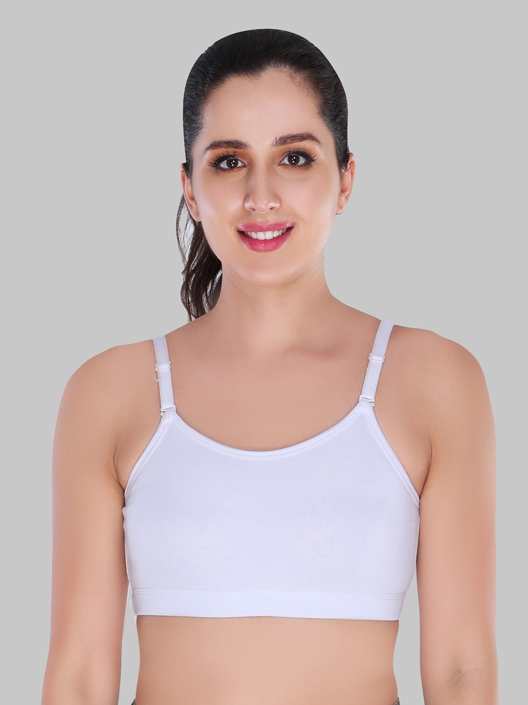 

Innocence White Non-Wired Sports Bra