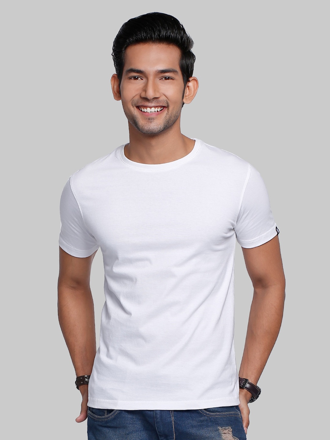 

The Souled Store Men White Cotton T-shirt