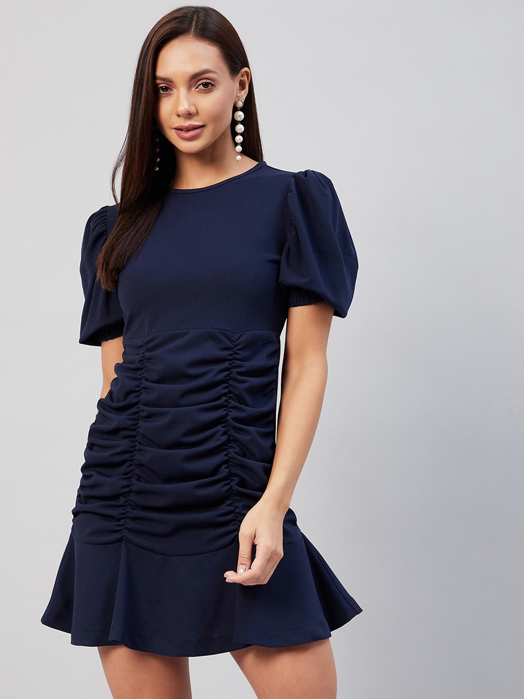 

Carlton London Women Navy Blue Sheath Dress
