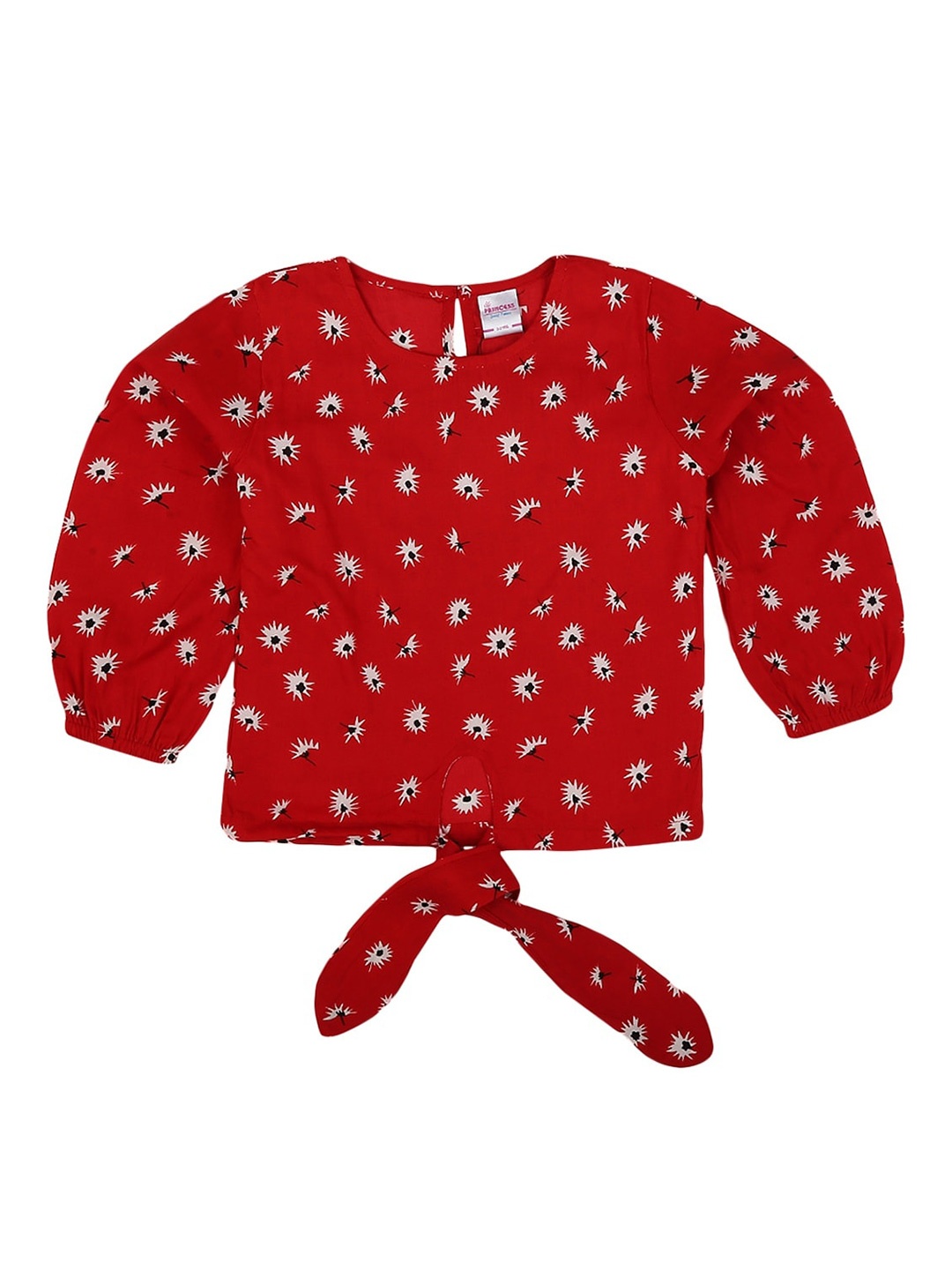 

V-Mart Girls Red Print Top