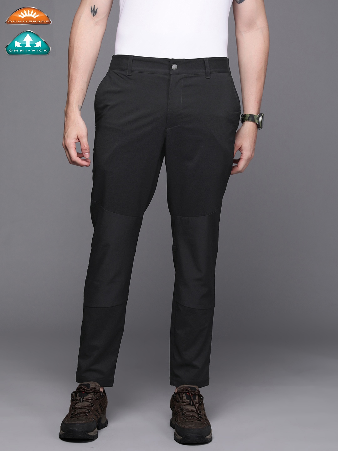 

Columbia Men Black Regular Trousers