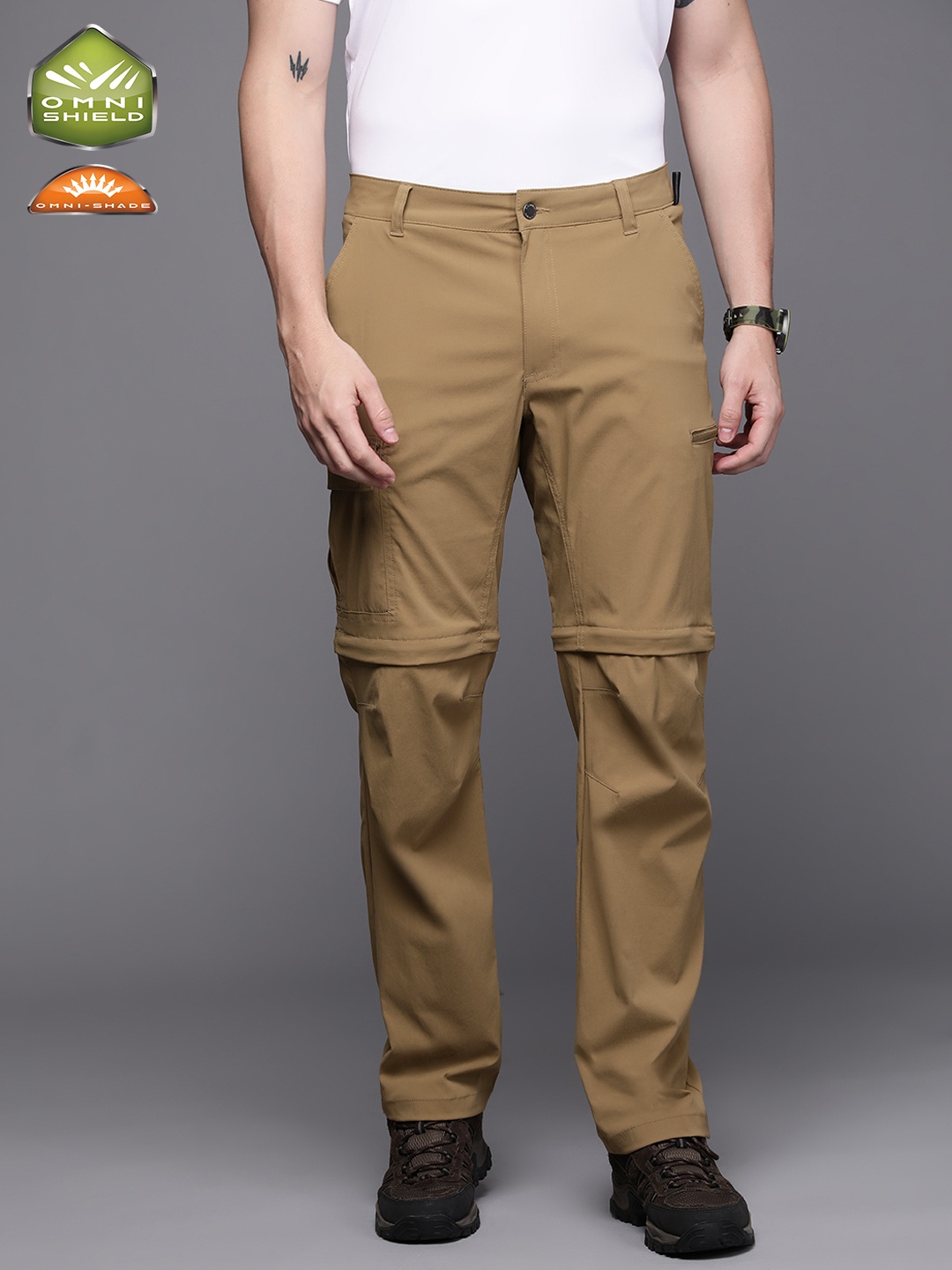 

Columbia Men Brown Slim Fit Trousers